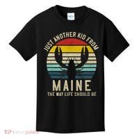 Retro Just A From Maine The Way Life Should Be! Kids T-Shirt thumb 0