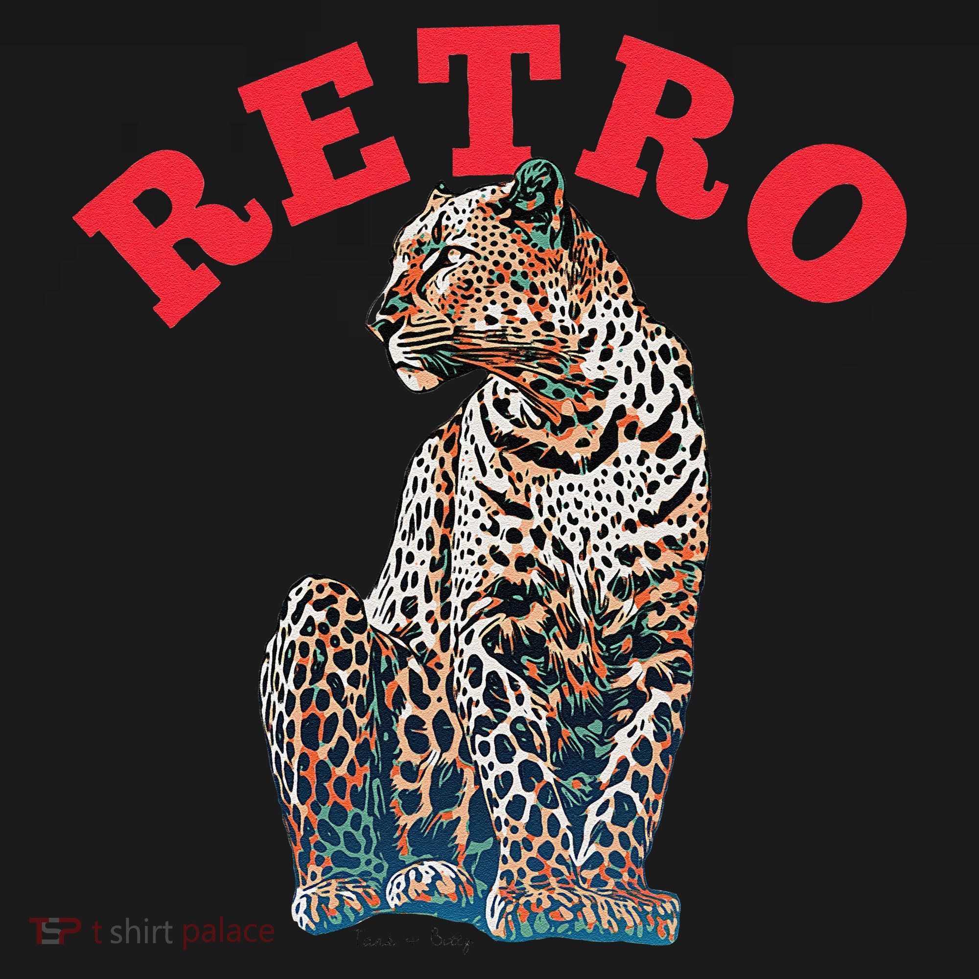 Retro Jaguar Animal Oversized Backpack