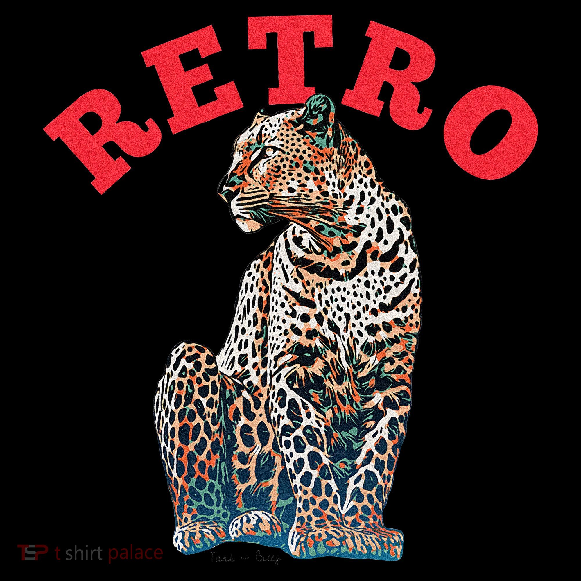 Retro Jaguar Animal Oversized Toddler Hoodie