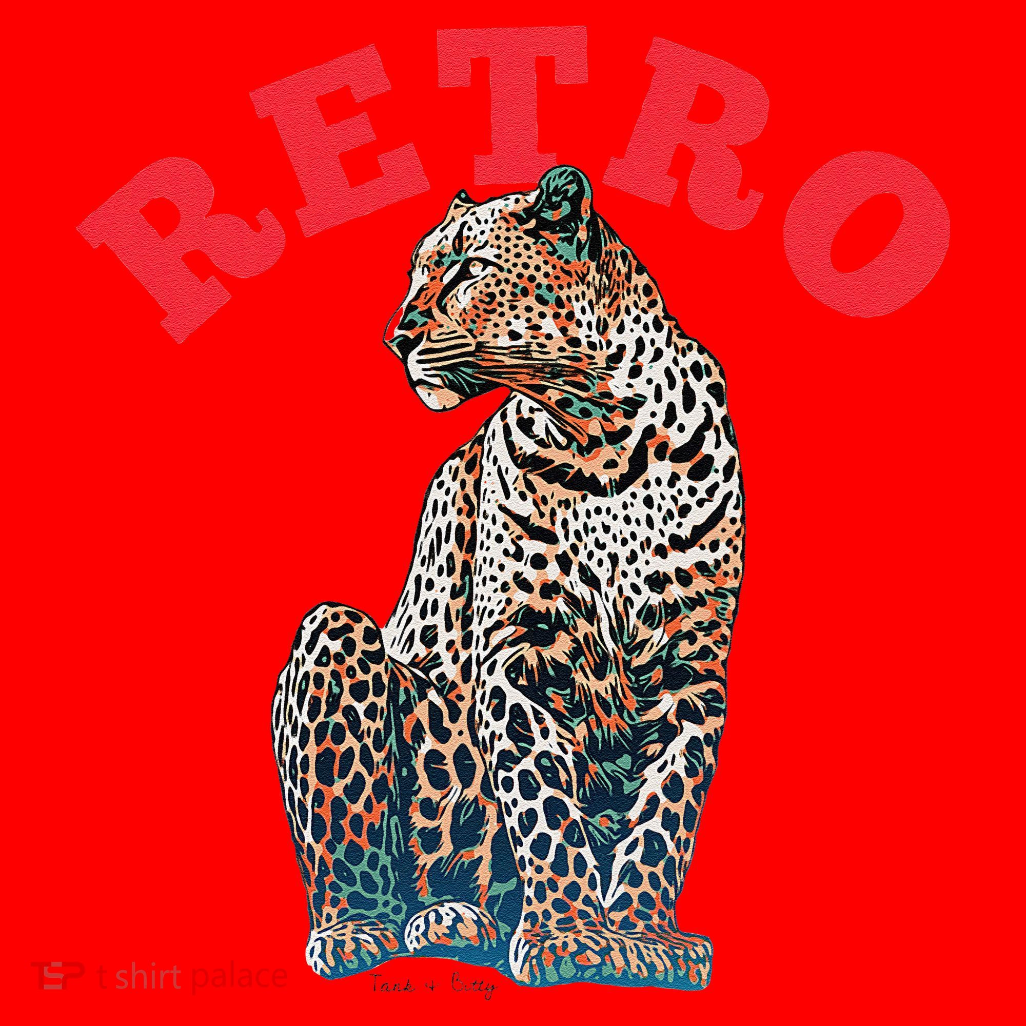 Retro Jaguar Animal Oversized Santa Hat