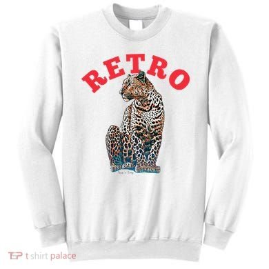 Retro Jaguar Animal Oversized Sweatshirt