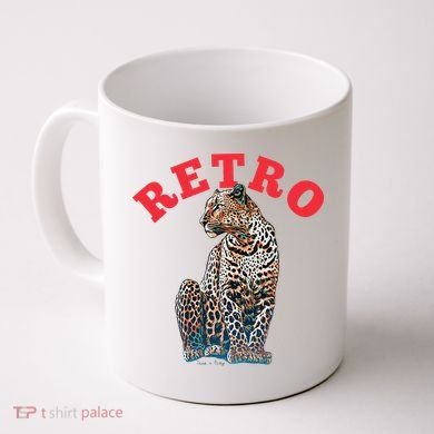 Retro Jaguar Animal Oversized Coffee Mug