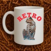 Retro Jaguar Animal Oversized Coffee Mug thumb 2