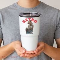 Retro Jaguar Animal Oversized Tumbler thumb 2