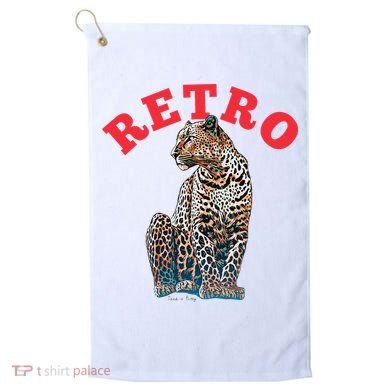 Retro Jaguar Animal Oversized Golf Towel