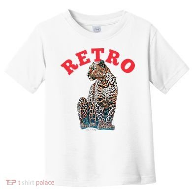 Retro Jaguar Animal Oversized Toddler T-Shirt