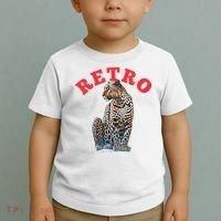 Retro Jaguar Animal Oversized Toddler T-Shirt thumb 2