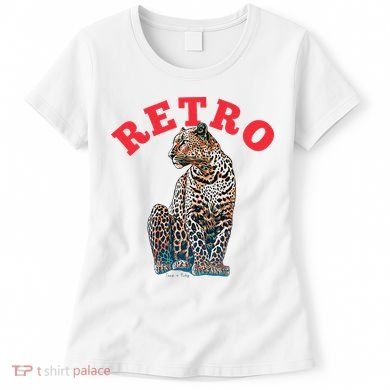 Retro Jaguar Animal Oversized Women's T-Shirt