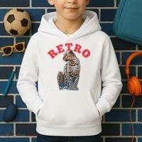 Retro Jaguar Animal Oversized Kids Hoodie thumb 2