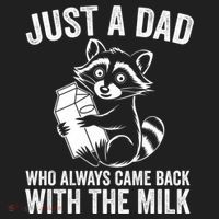 Raccoon Just A Dad Who Always Came Back With The Milk  Hat thumb 2