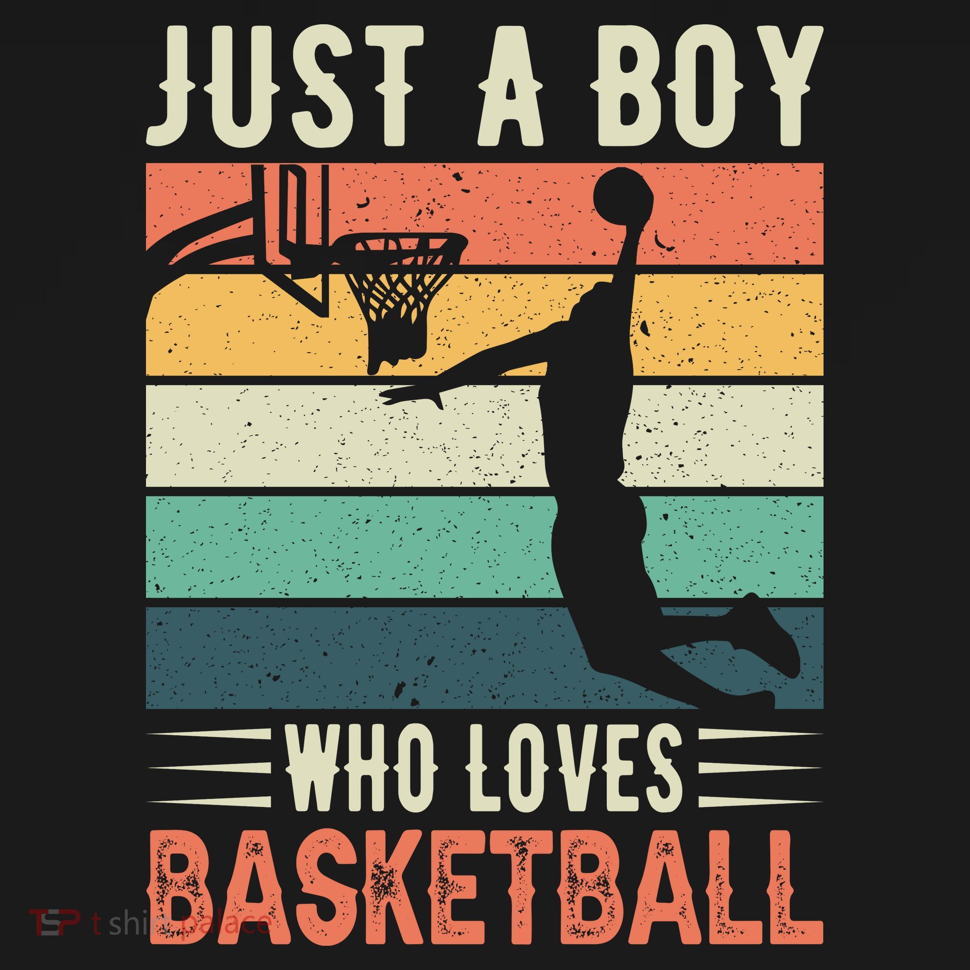 Retro Just A Boy Who Loves Basketball Gift Funny Sport Mousepad