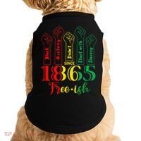 Resist Juneteenth African American Black History June 19th Doggie Tank thumb 0