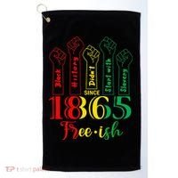 Resist Juneteenth African American Black History June 19th Golf Towel thumb 0