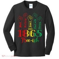 Resist Juneteenth African American Black History June 19th Kids Long Sleeve Shirt thumb 0