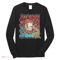 Retro Johnson Bull Skull Music Country 70s Cowboy Boots Long Sleeve Shirt thumb 0