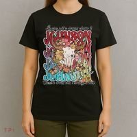 Retro Johnson Bull Skull Music Country 70s Cowboy Boots T-Shirt thumb 4
