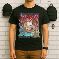 Retro Johnson Bull Skull Music Country 70s Cowboy Boots T-Shirt thumb 6