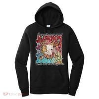 Retro Johnson Bull Skull Music Country 70s Cowboy Boots Women's Hoodie thumb 0