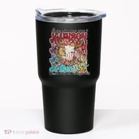 Retro Johnson Bull Skull Music Country 70s Cowboy Boots Tumbler thumb 0