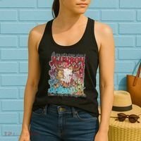 Retro Johnson Bull Skull Music Country 70s Cowboy Boots Women's Tank Top thumb 2