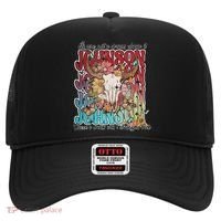 Retro Johnson Bull Skull Music Country 70s Cowboy Boots Hat thumb 0