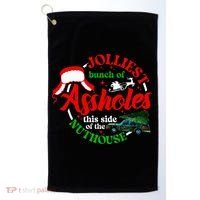 Retro Jolliest Bunch Of Assholes This Side Of The Nut House Golf Towel thumb 0