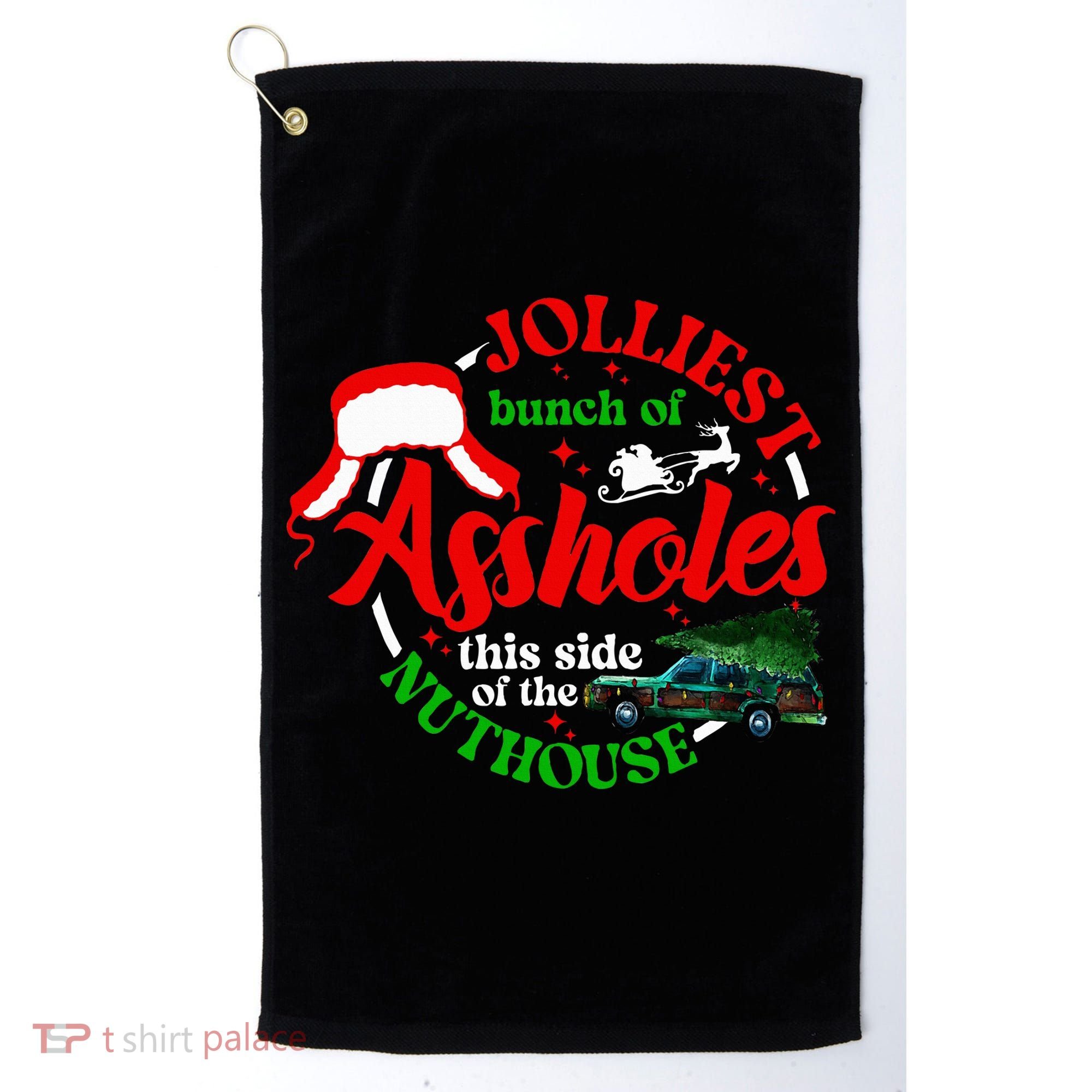 Retro Jolliest Bunch Of Assholes This Side Of The Nut House Golf Towel