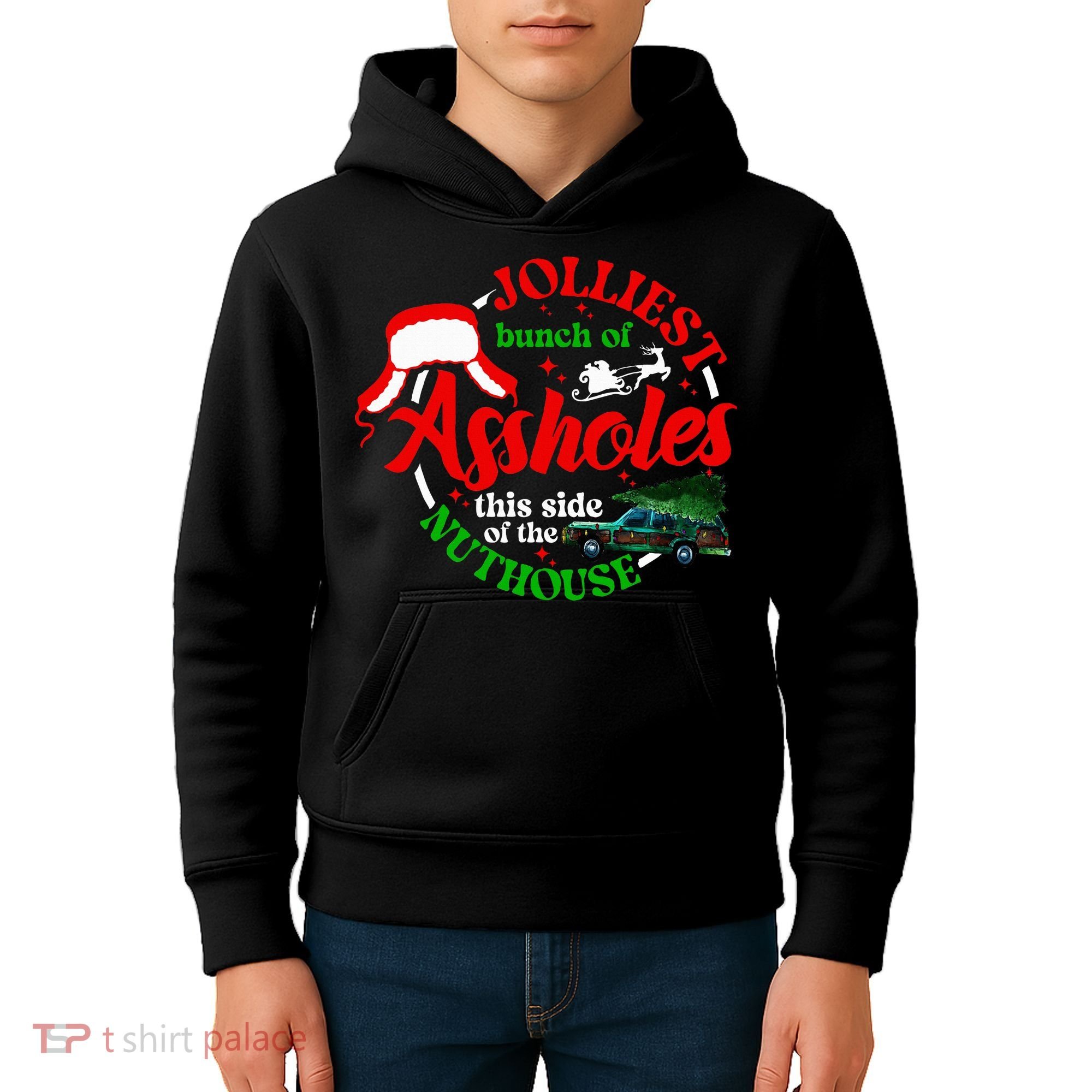 Retro Jolliest Bunch Of Assholes This Side Of The Nut House Kids Hoodie
