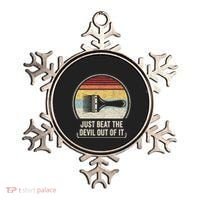 Retro Just Beat The Devil Out Of It Artist Drawing Ornament thumb 0