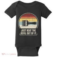 Retro Just Beat The Devil Out Of It Artist Drawing Baby Bodysuit thumb 0