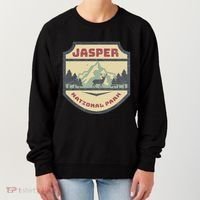 Retro Jasper Canadian National Park Camping Hiking Souvenir Women's Sweatshirt thumb 0