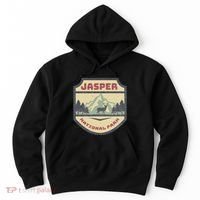 Retro Jasper Canadian National Park Camping Hiking Souvenir Hoodie thumb 0