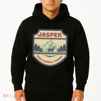 Retro Jasper Canadian National Park Camping Hiking Souvenir Hoodie thumb 2