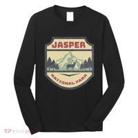 Retro Jasper Canadian National Park Camping Hiking Souvenir Long Sleeve Shirt thumb 0