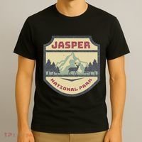 Retro Jasper Canadian National Park Camping Hiking Souvenir T-Shirt thumb 3