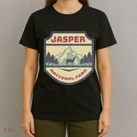 Retro Jasper Canadian National Park Camping Hiking Souvenir T-Shirt thumb 4