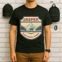 Retro Jasper Canadian National Park Camping Hiking Souvenir T-Shirt thumb 6