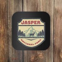 Retro Jasper Canadian National Park Camping Hiking Souvenir Coaster thumb 0