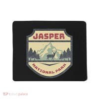 Retro Jasper Canadian National Park Camping Hiking Souvenir Mousepad thumb 0