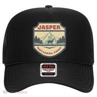 Retro Jasper Canadian National Park Camping Hiking Souvenir Hat thumb 0