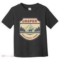Retro Jasper Canadian National Park Camping Hiking Souvenir Toddler T-Shirt thumb 0