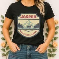 Retro Jasper Canadian National Park Camping Hiking Souvenir Women's T-Shirt thumb 2