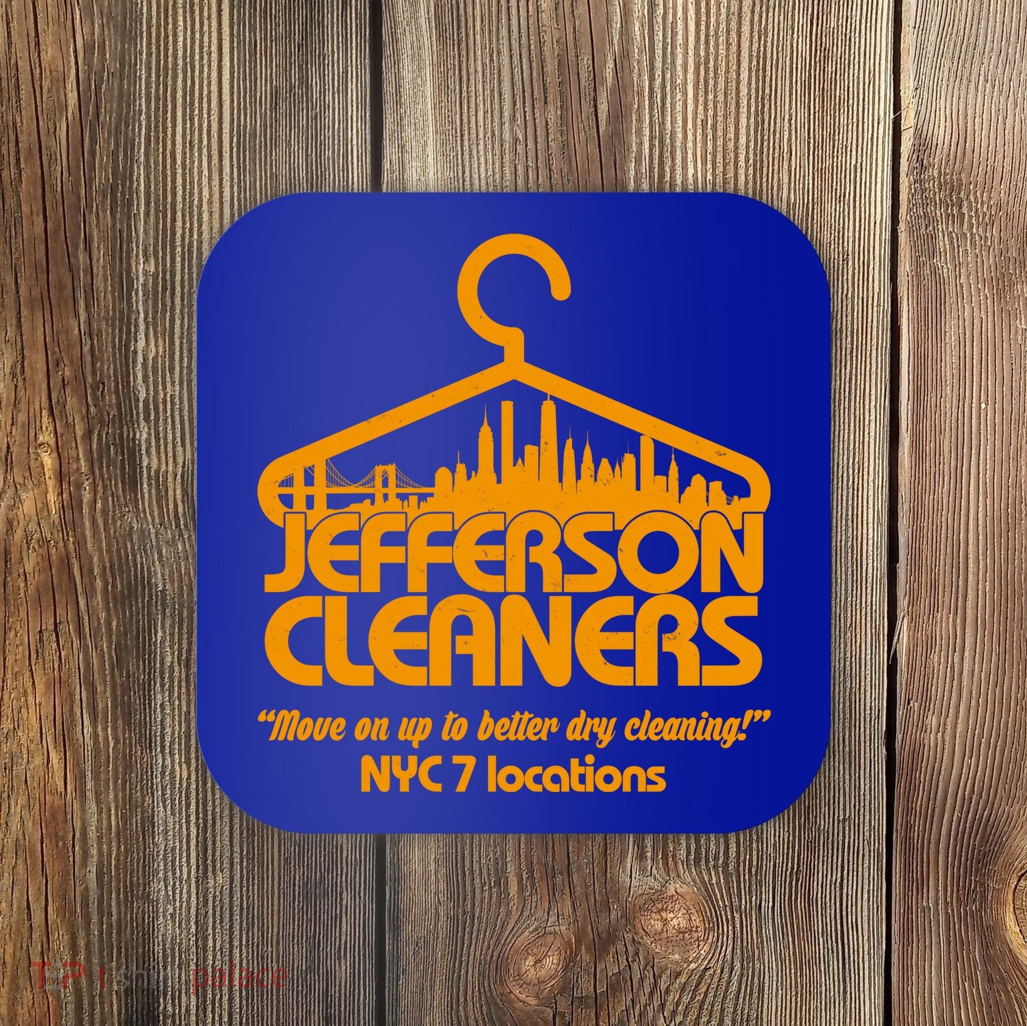 Retro Jefferson Cleaners Logo Coaster