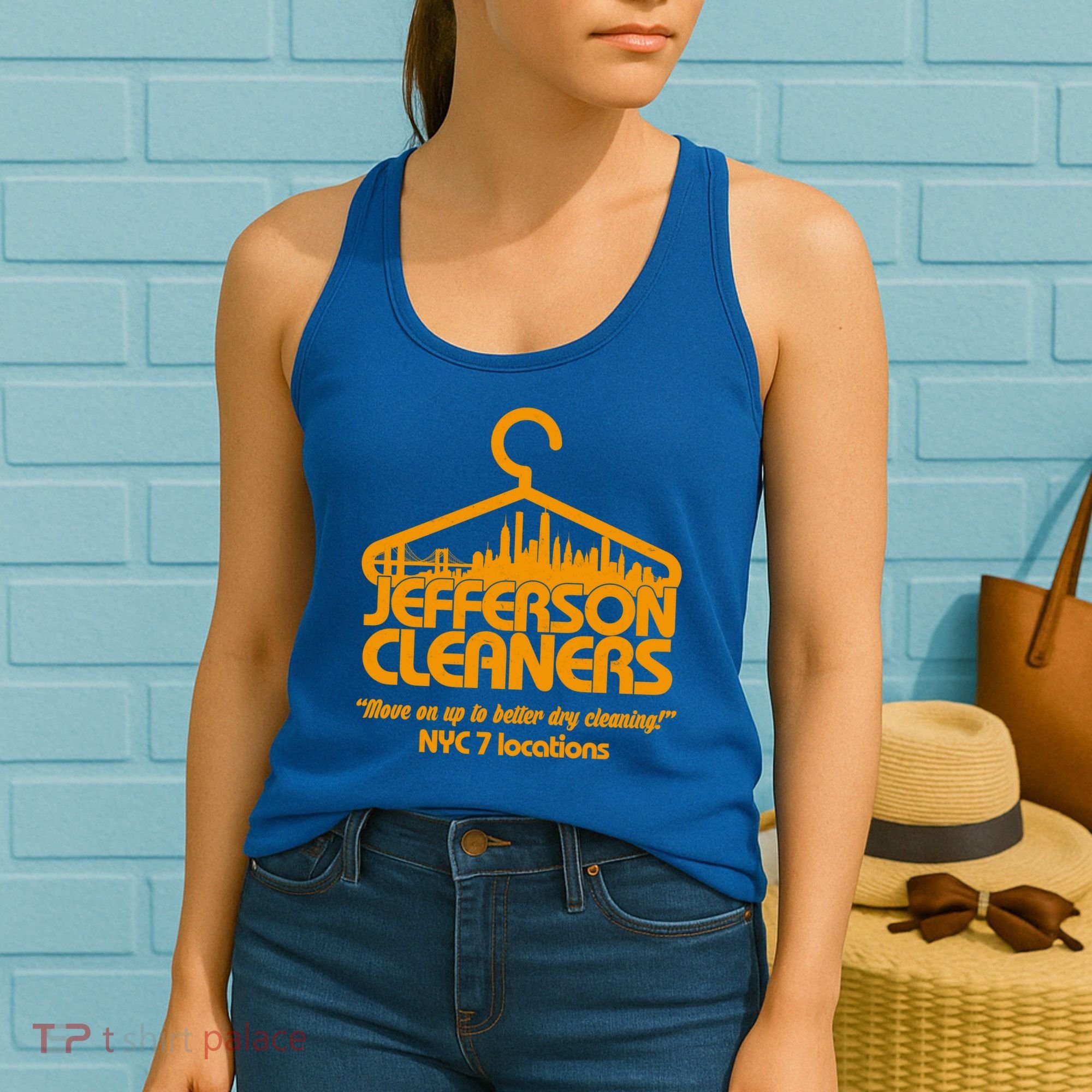 Retro Jefferson Cleaners Logo Women's Tank Top