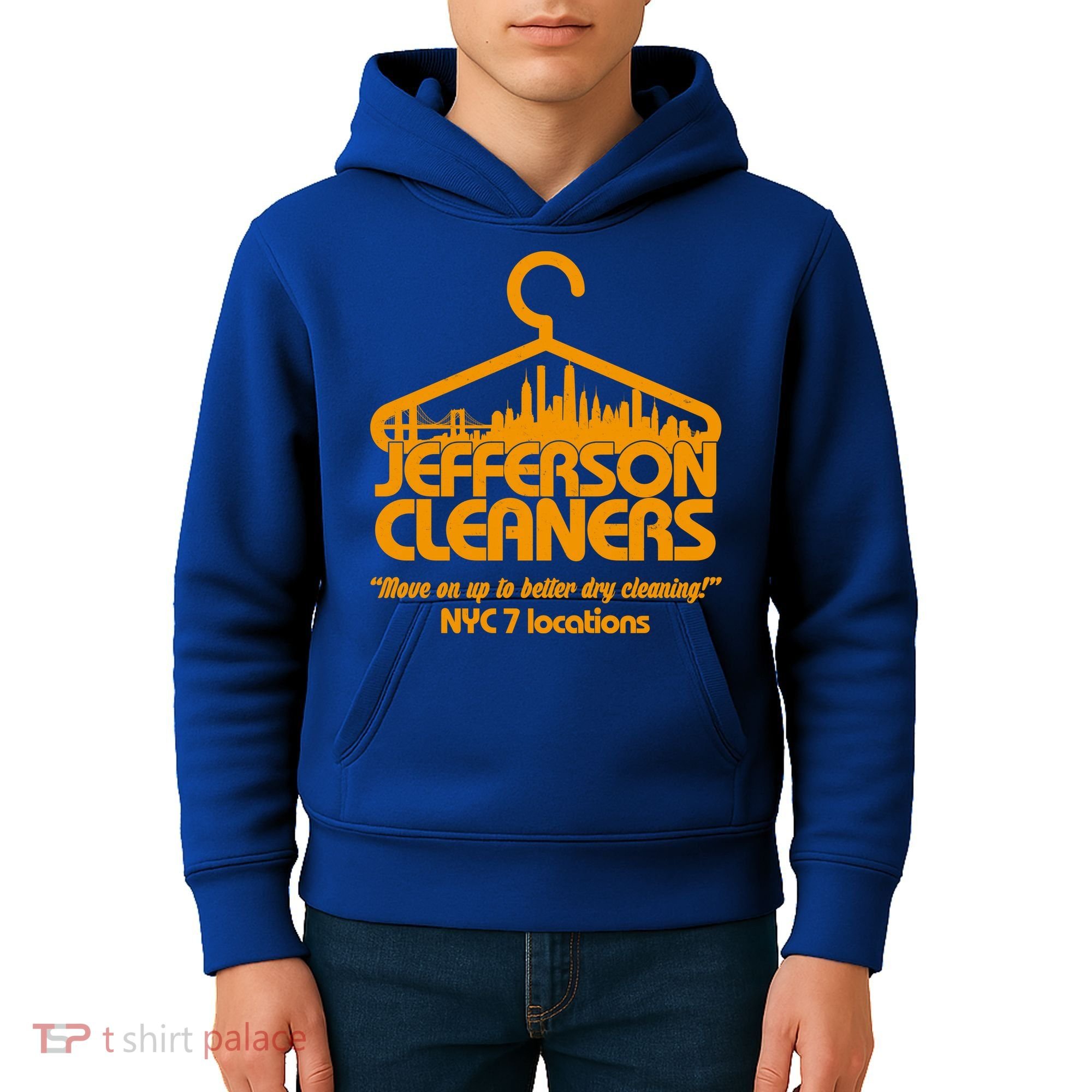 Retro Jefferson Cleaners Logo Kids Hoodie