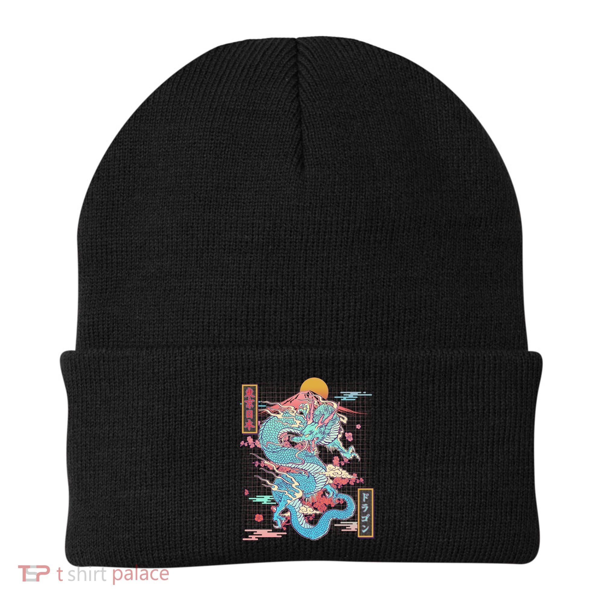Retro Japanese Dragon Tokyo Japan Beanie