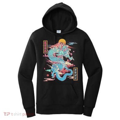 Retro Japanese Dragon Tokyo Japan Women's Hoodie