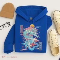 Retro Japanese Dragon Tokyo Japan Hoodie thumb 4