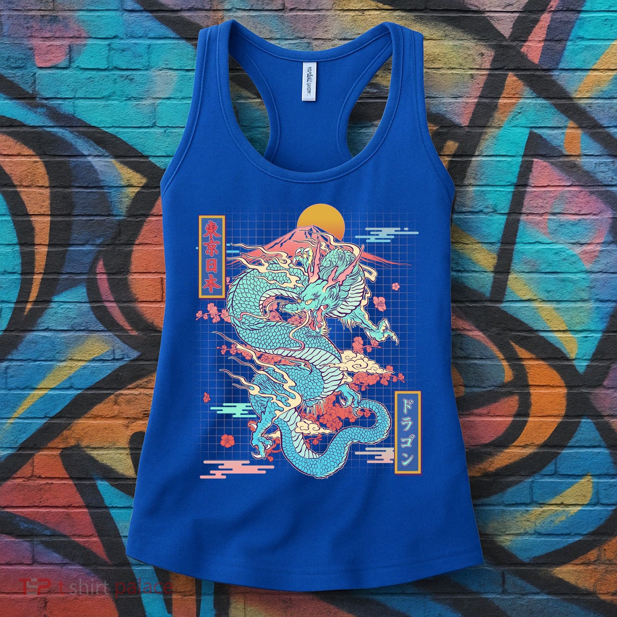 Retro Japanese Dragon Tokyo Japan Women's Tank Top
