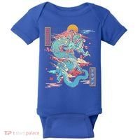 Retro Japanese Dragon Tokyo Japan Baby Bodysuit thumb 0
